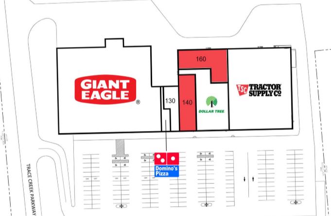 Aerial view of Giant Eagle Plaza
